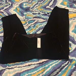 Black velvet NWT J Crew Velvet pants